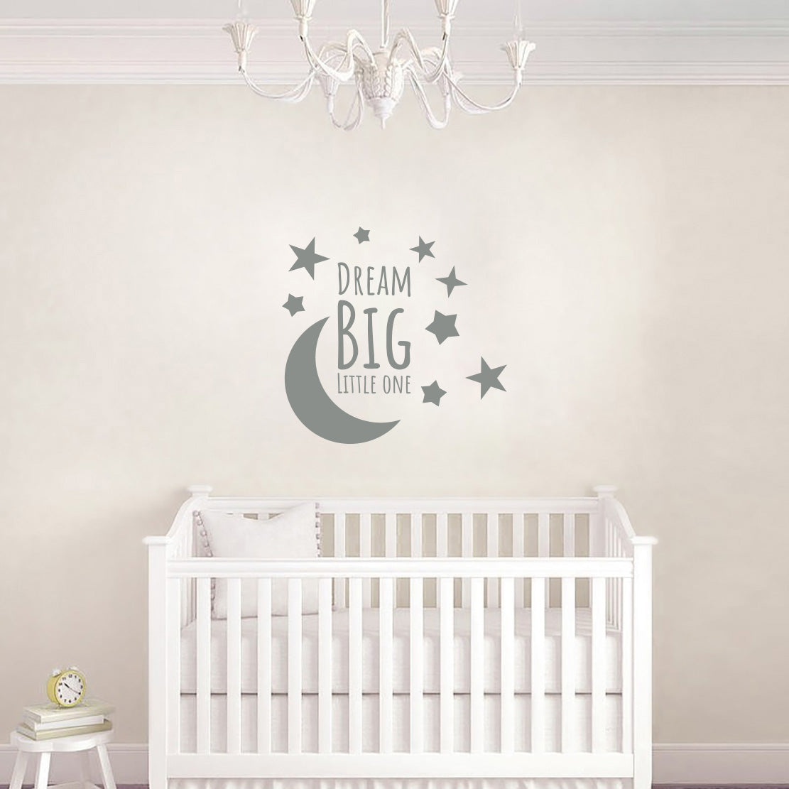 DREAM BIG LITTLE ONE Inspirational Citations Wall Sticker Décalque SQ186