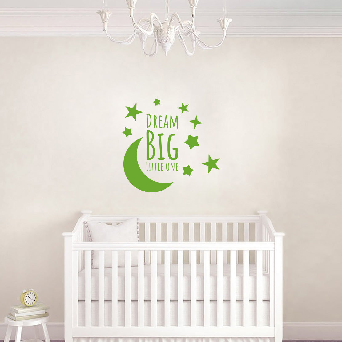 DREAM BIG LITTLE ONE Inspirational Citations Wall Sticker Décalque SQ186
