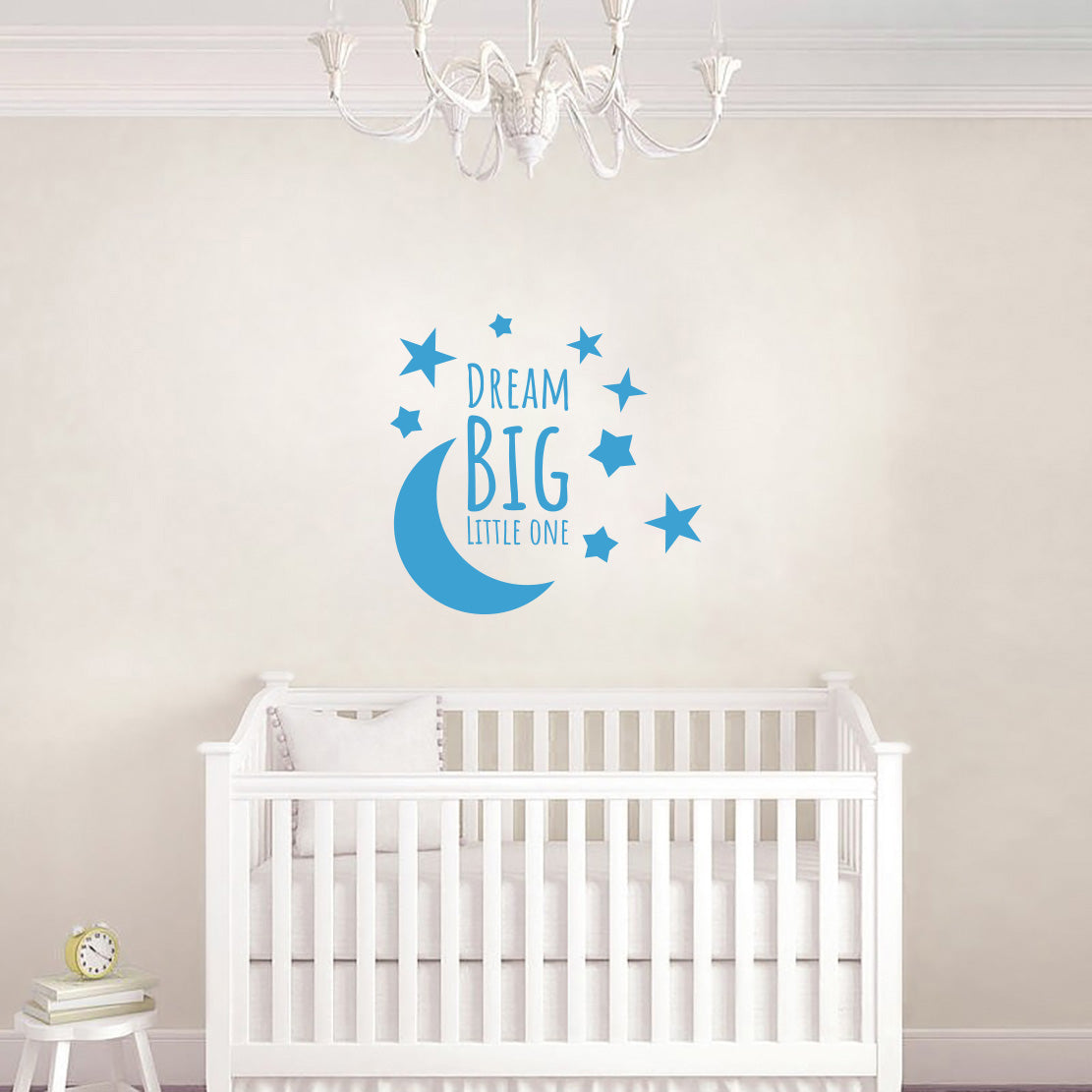 DREAM BIG LITTLE ONE Inspirational Citations Wall Sticker Décalque SQ186