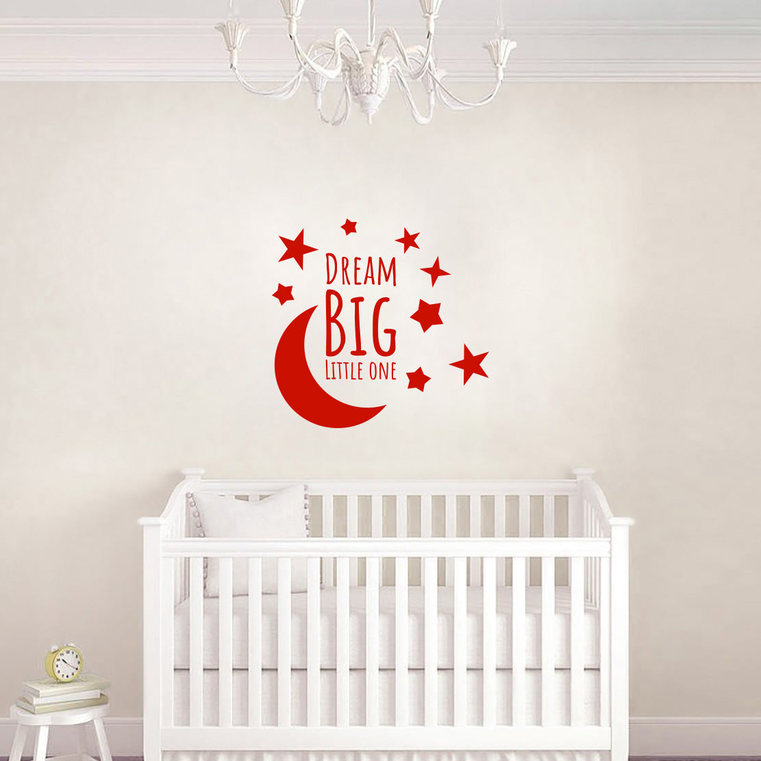 DREAM BIG LITTLE ONE Inspirational Citations Wall Sticker Décalque SQ186