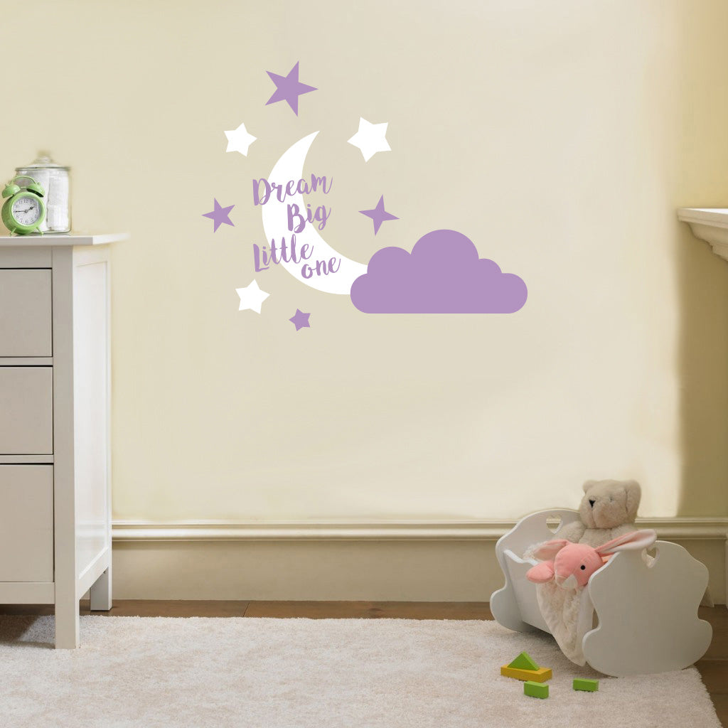 Dream Big Little One  Wall Sticker Decal Stencil Silhouette SQ187
