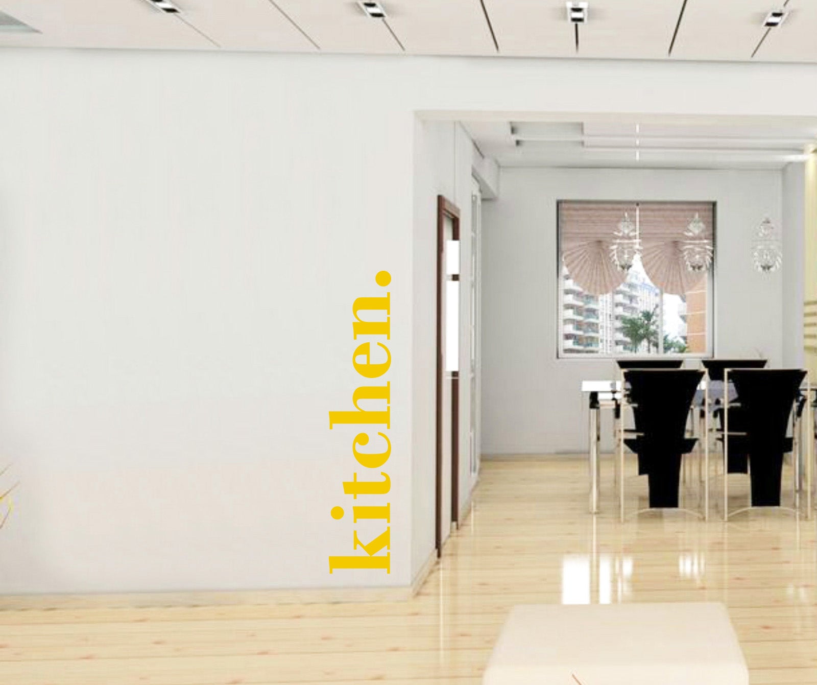 KITCHEN Citations spirales à Wall Sticker Décal SQ188