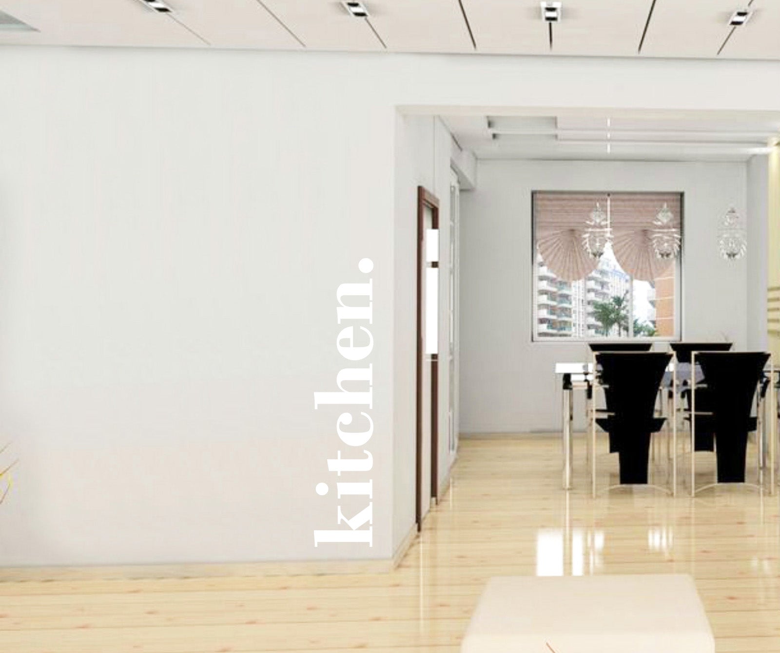 KITCHEN Citations spirales à Wall Sticker Décal SQ188