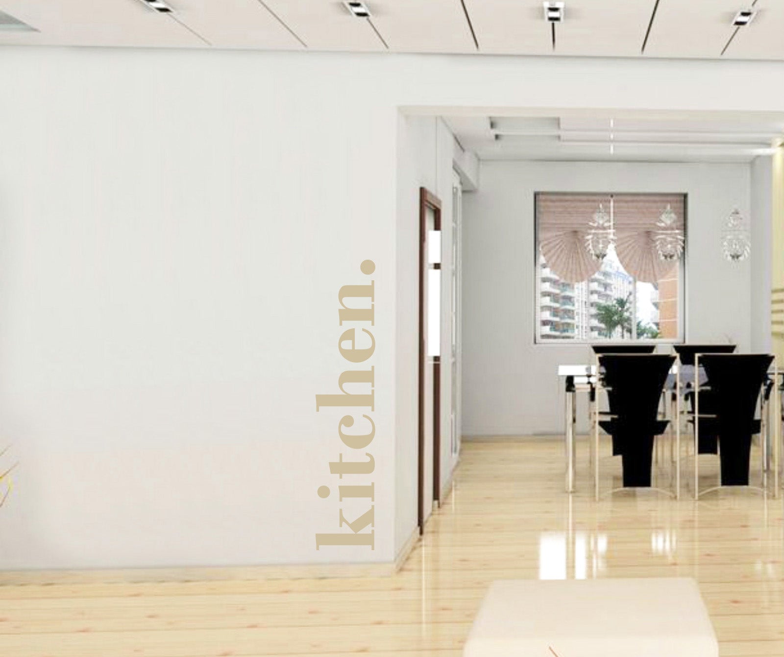 KITCHEN Citations spirales à Wall Sticker Décal SQ188