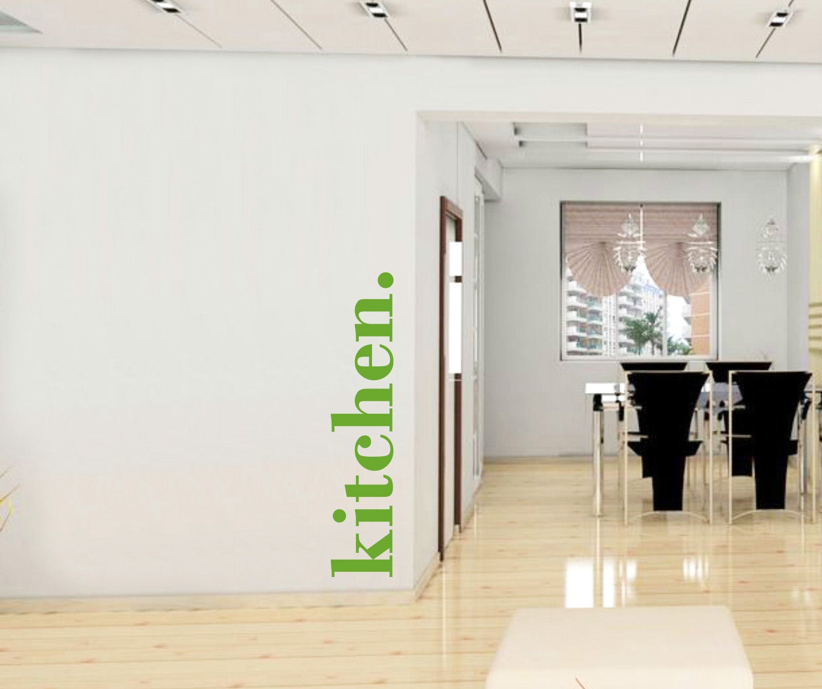 KITCHEN Citations spirales à Wall Sticker Décal SQ188