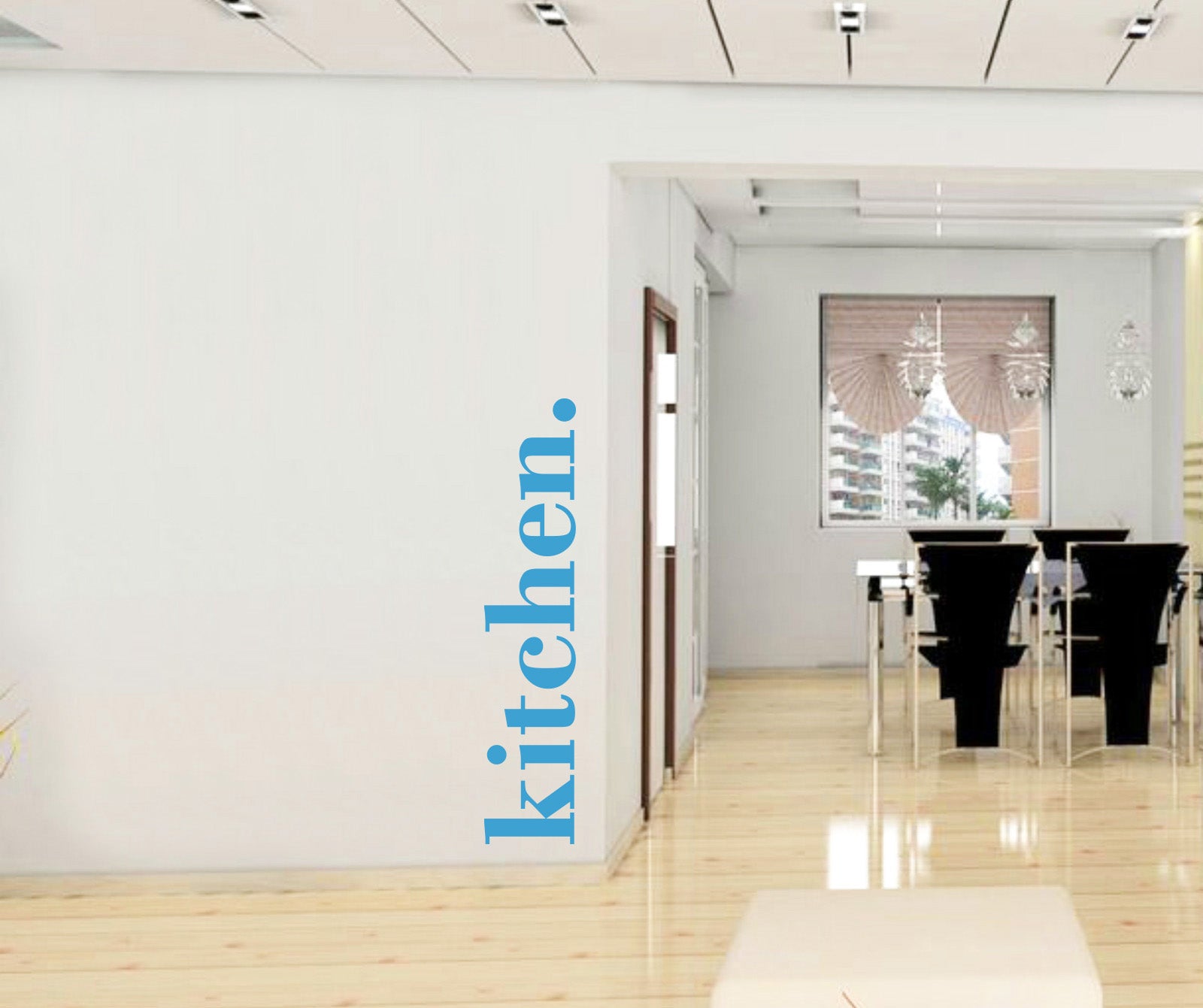 KITCHEN Citations spirales à Wall Sticker Décal SQ188