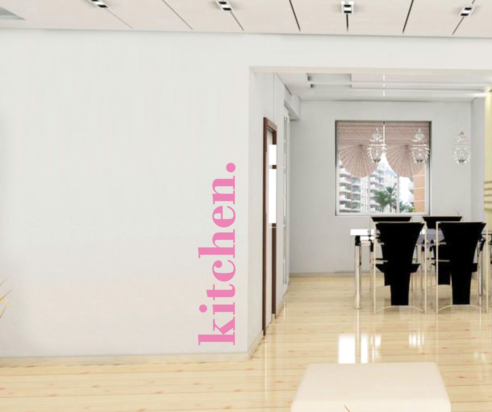 KITCHEN Citations spirales à Wall Sticker Décal SQ188