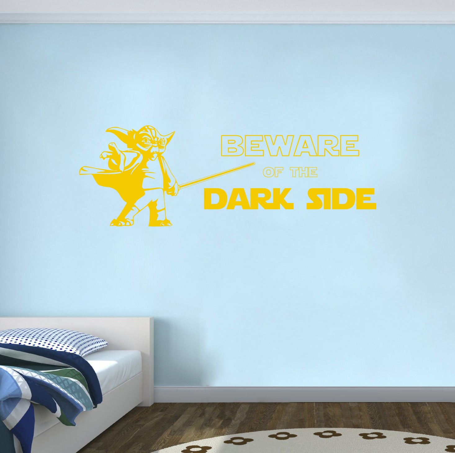 Star Wars Beware Of The Dark Side Inspirational Quotes Wall Sticker Decal SQ196