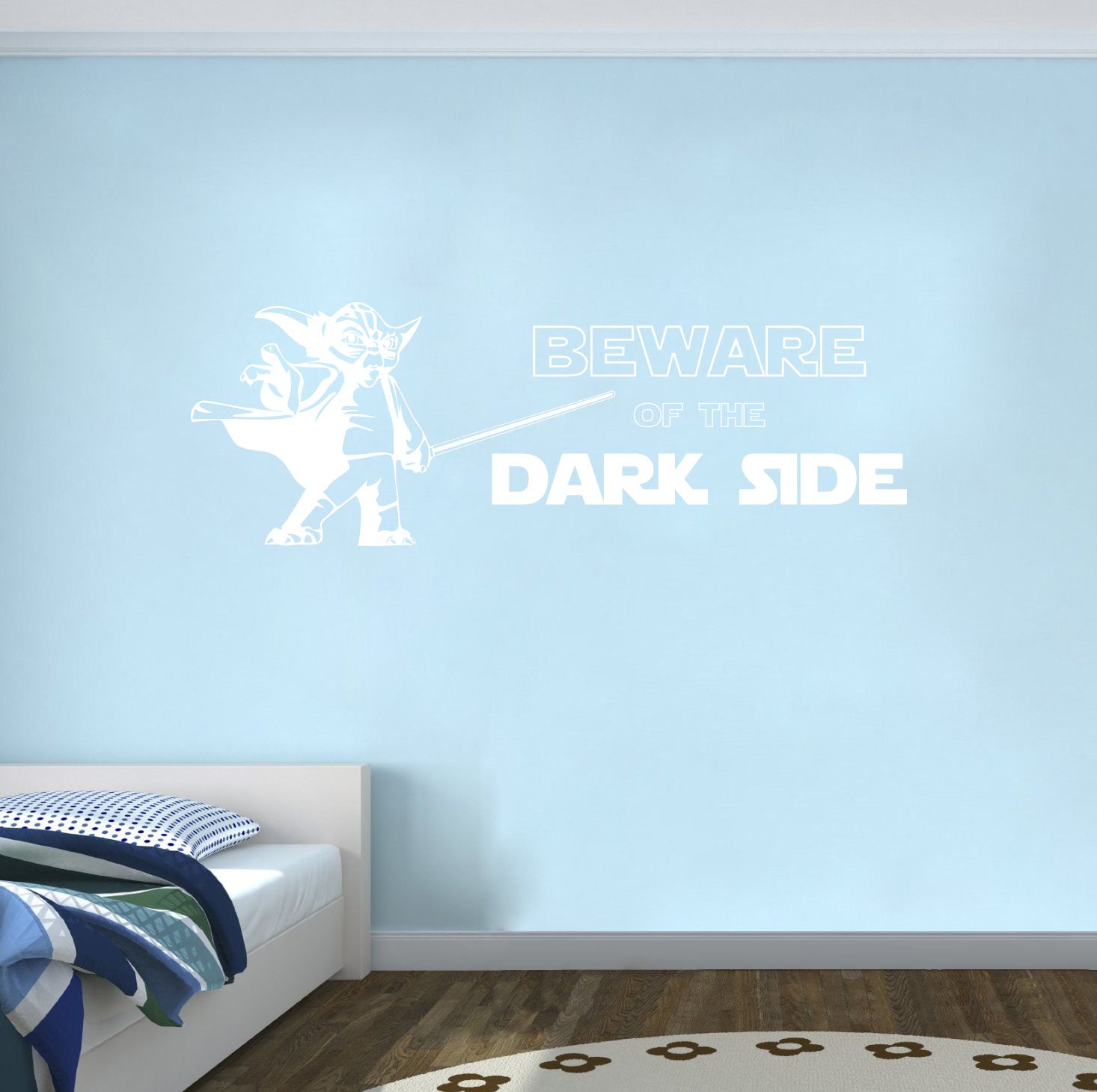 Star Wars Beware Of The Dark Side Inspirational Quotes Wall Sticker Decal SQ196