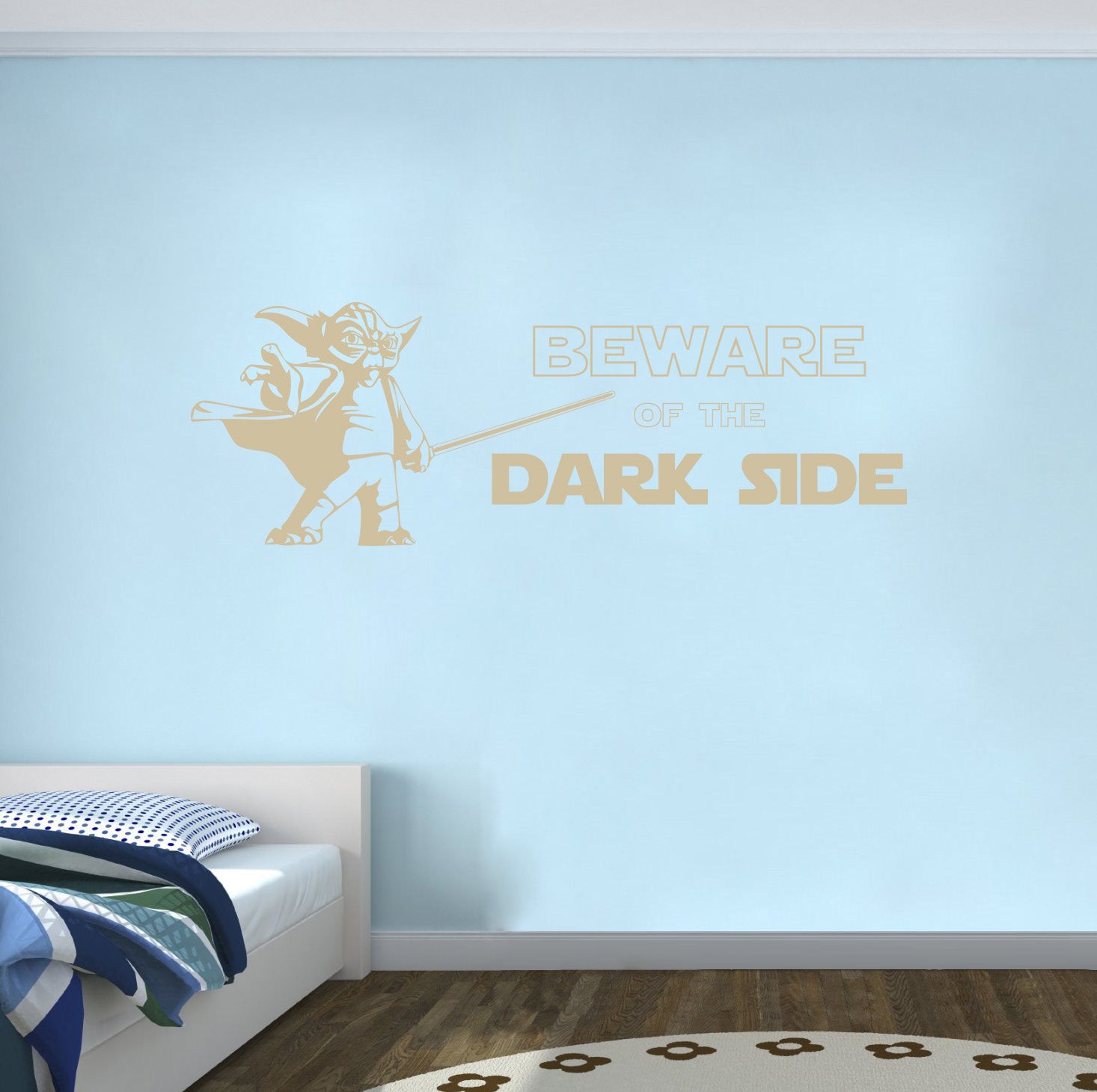 Star Wars Beware Of The Dark Side Inspirational Quotes Wall Sticker Decal SQ196