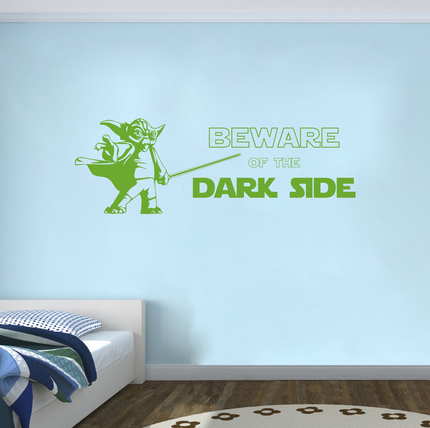 Star Wars Beware Of The Dark Side Inspirational Quotes Wall Sticker Decal SQ196