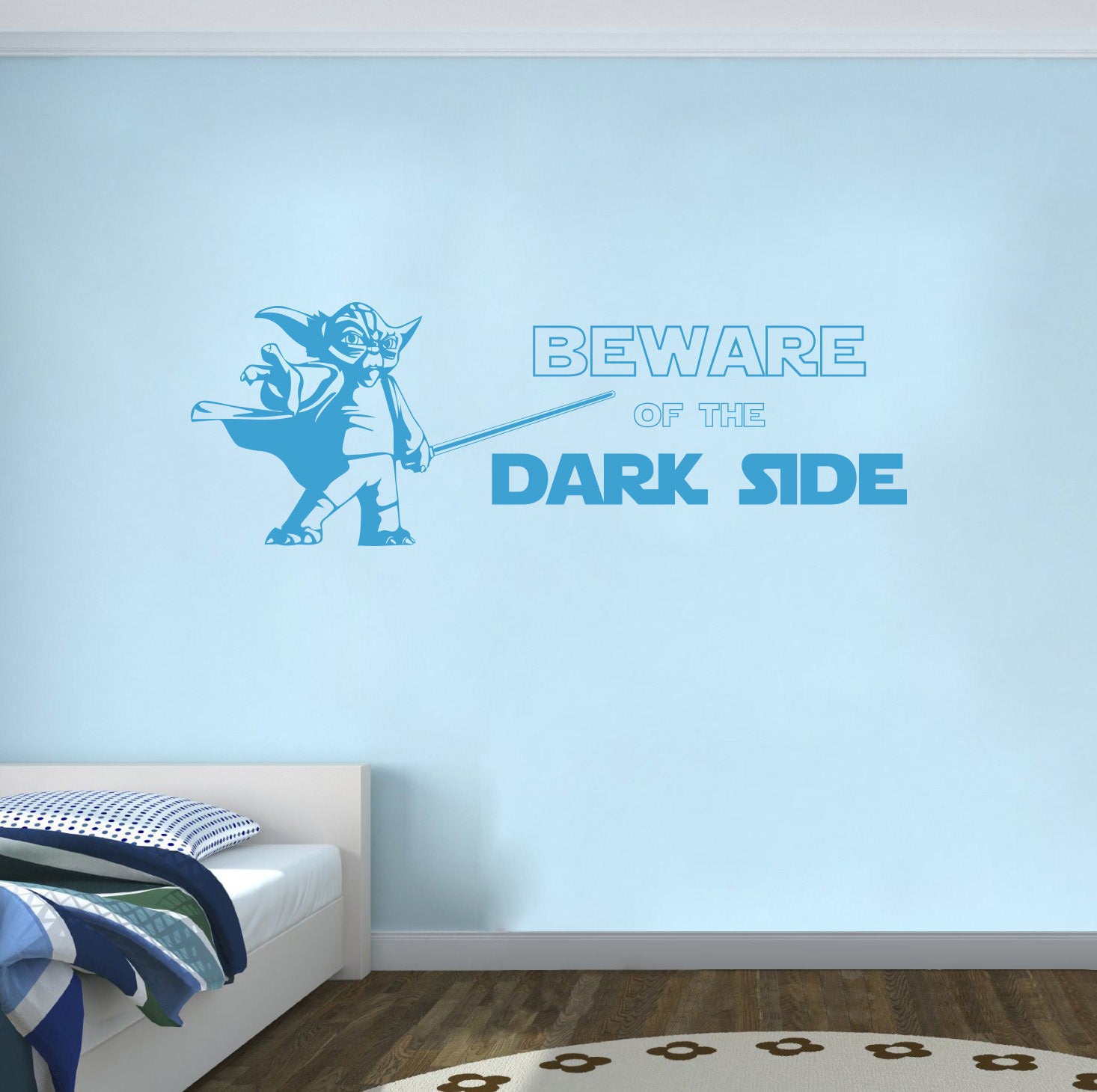 Star Wars Beware Of The Dark Side Inspirational Quotes Wall Sticker Decal SQ196