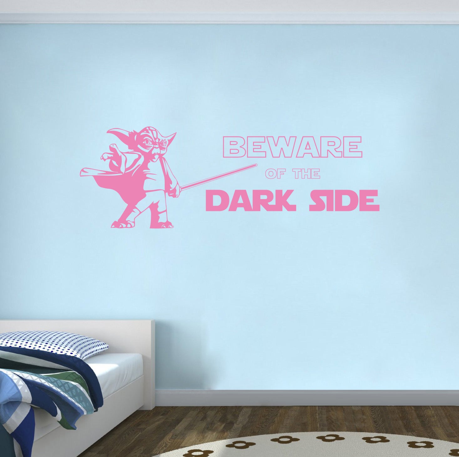 Star Wars Beware Of The Dark Side Inspirational Quotes Wall Sticker Decal SQ196