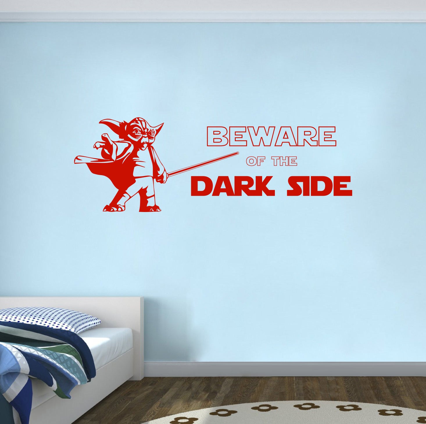 Star Wars Beware Of The Dark Side Inspirational Quotes Wall Sticker Decal SQ196