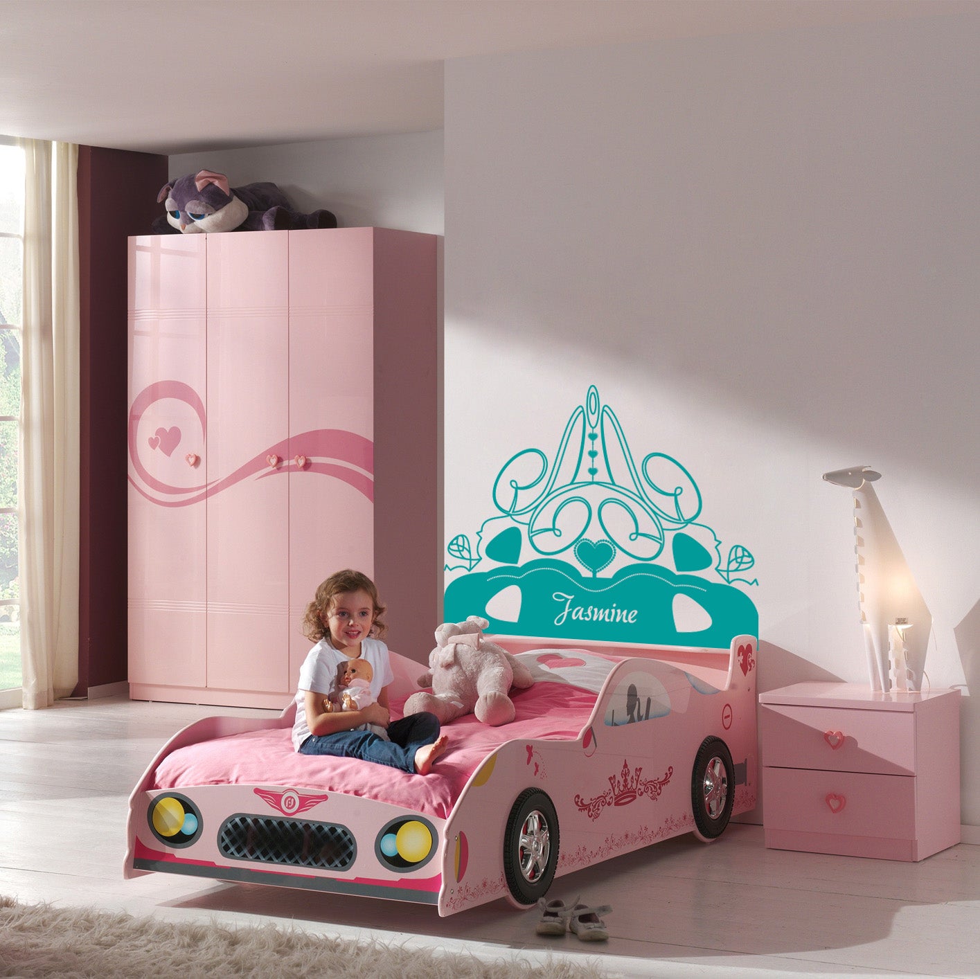 Girls Room Ornament Personalized Inspirational Quotes Autocollant mural autocollant pour enfants SQ198