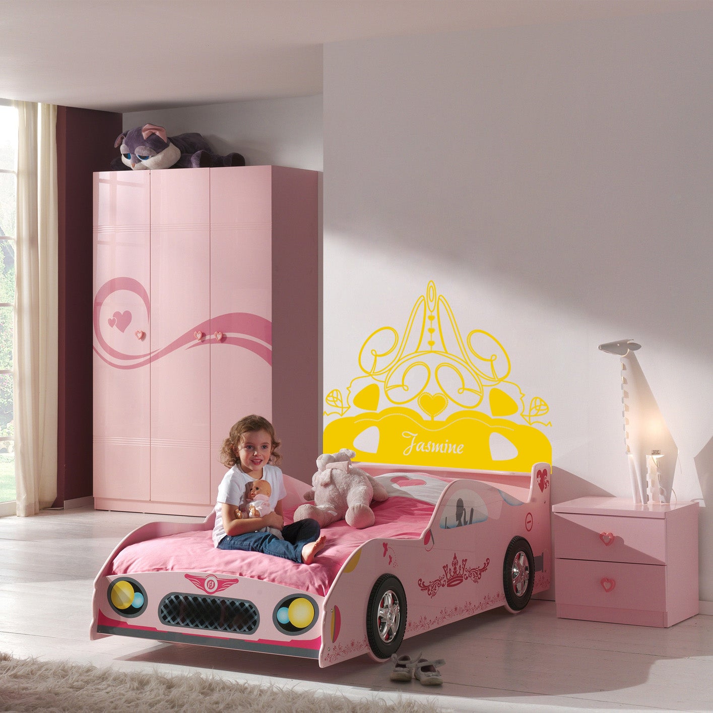 Girls Room Ornament Personalized Inspirational Quotes Autocollant mural autocollant pour enfants SQ198