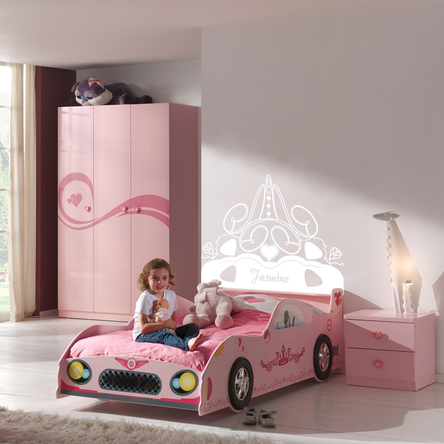 Girls Room Ornament Personalized Inspirational Quotes Autocollant mural autocollant pour enfants SQ198