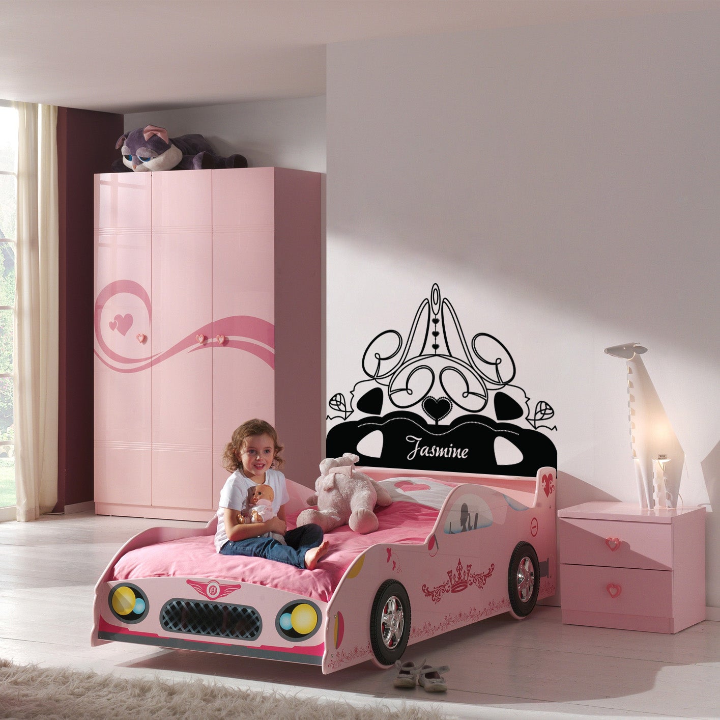 Girls Room Ornament Personalized Inspirational Quotes Autocollant mural autocollant pour enfants SQ198