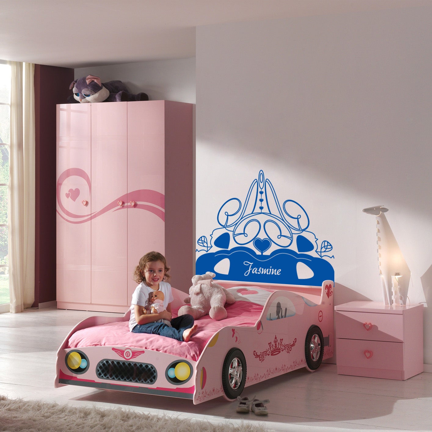 Girls Room Ornament Personalized Inspirational Quotes Autocollant mural autocollant pour enfants SQ198