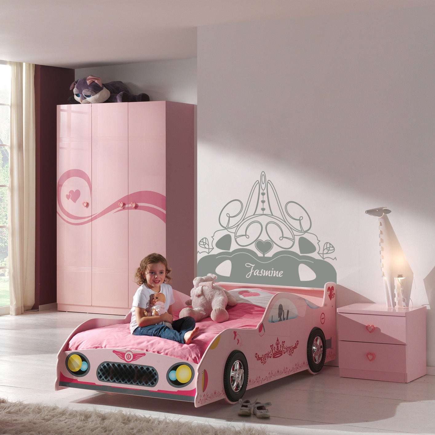 Girls Room Ornament Personalized Inspirational Quotes Autocollant mural autocollant pour enfants SQ198