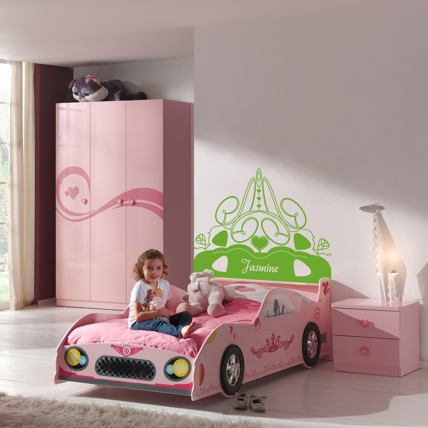 Girls Room Ornament Personalized Inspirational Quotes Autocollant mural autocollant pour enfants SQ198