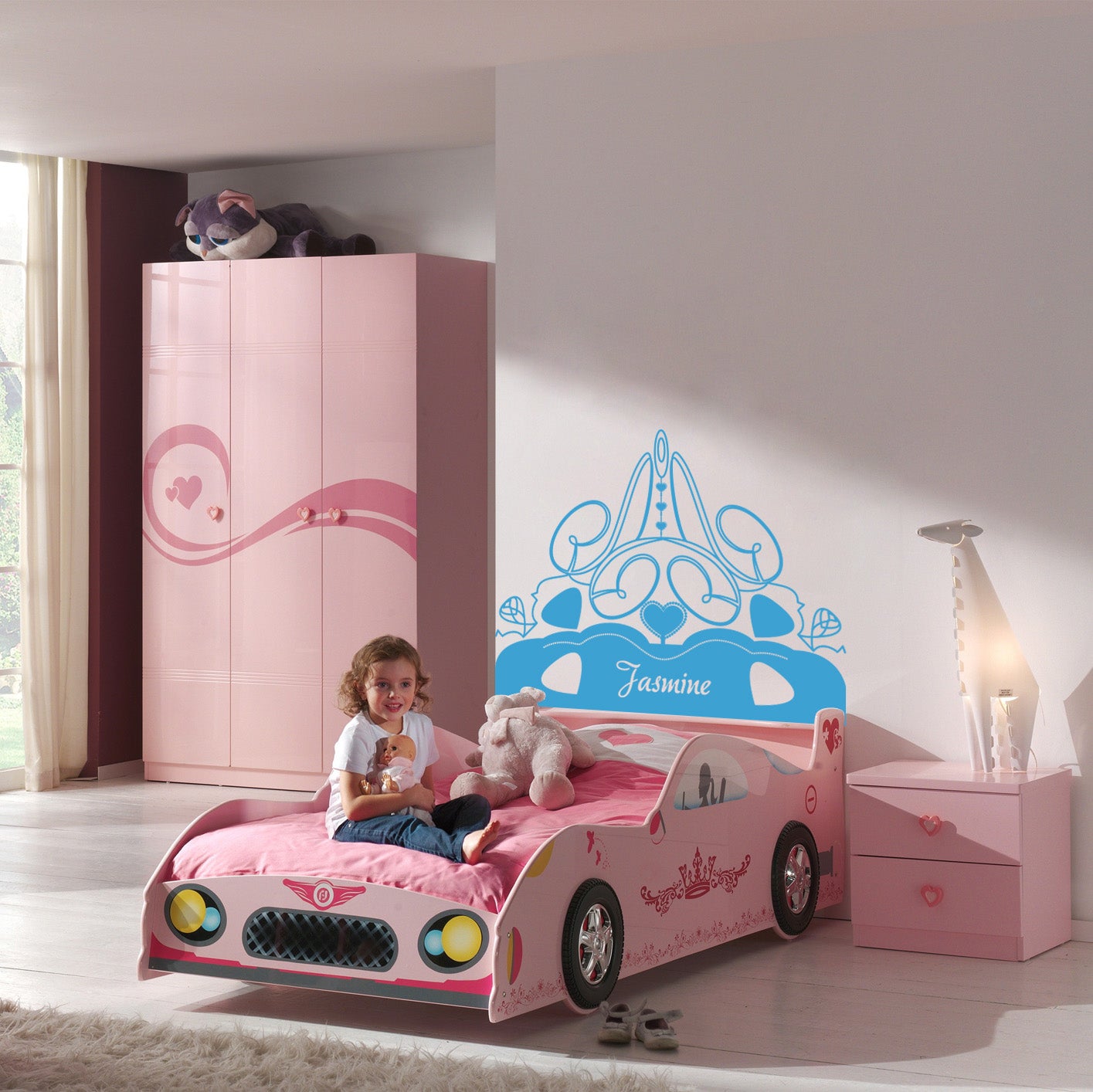 Girls Room Ornament Personalized Inspirational Quotes Autocollant mural autocollant pour enfants SQ198