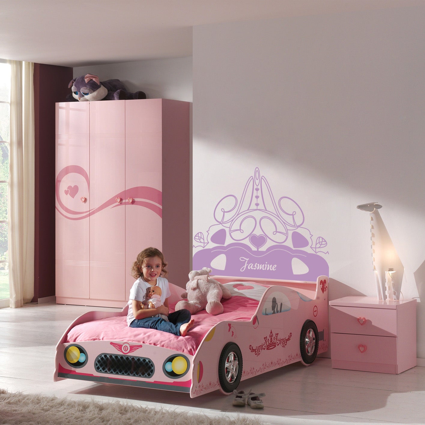 Girls Room Ornament Personalized Inspirational Quotes Autocollant mural autocollant pour enfants SQ198