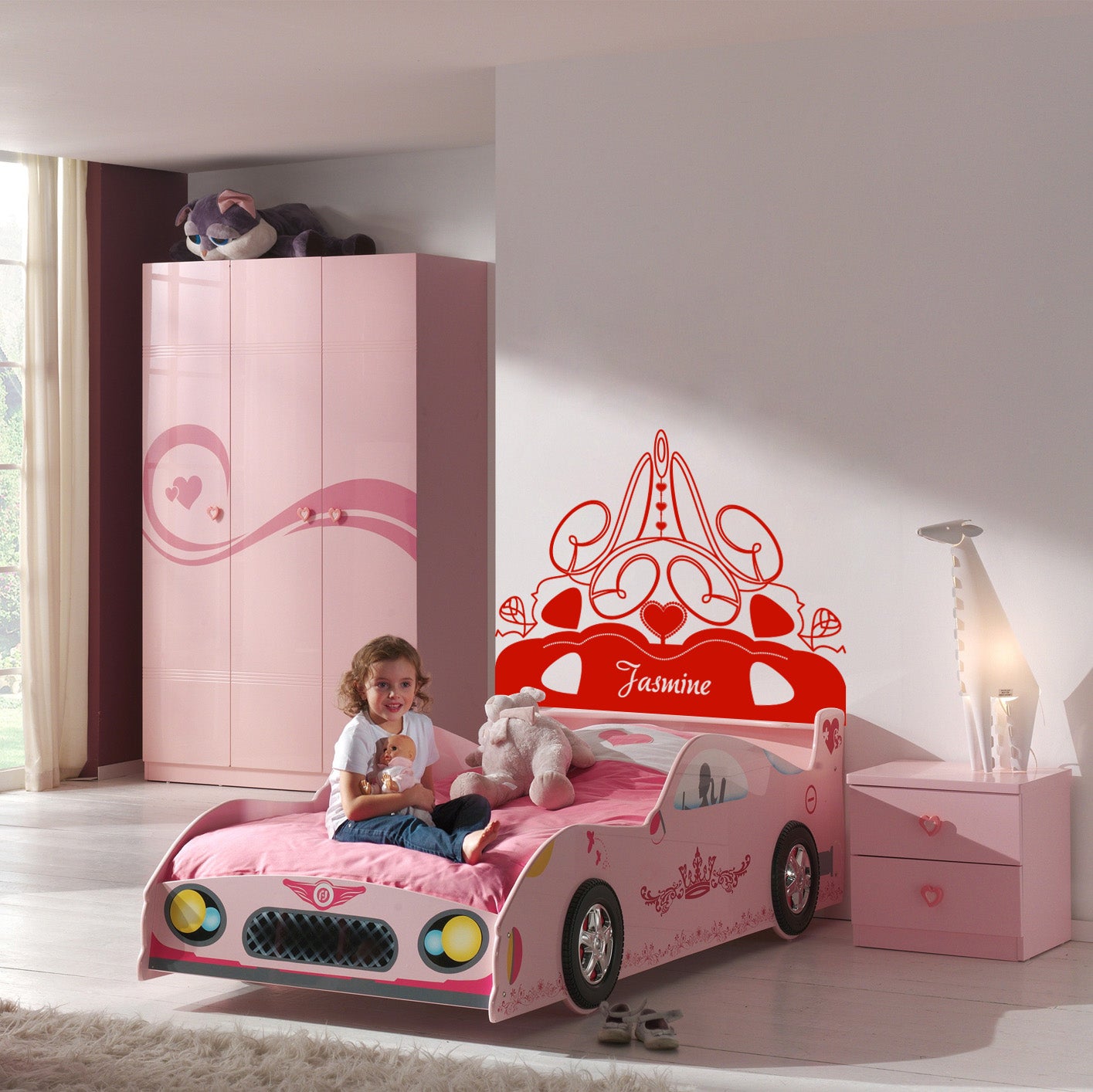 Girls Room Ornament Personalized Inspirational Quotes Autocollant mural autocollant pour enfants SQ198