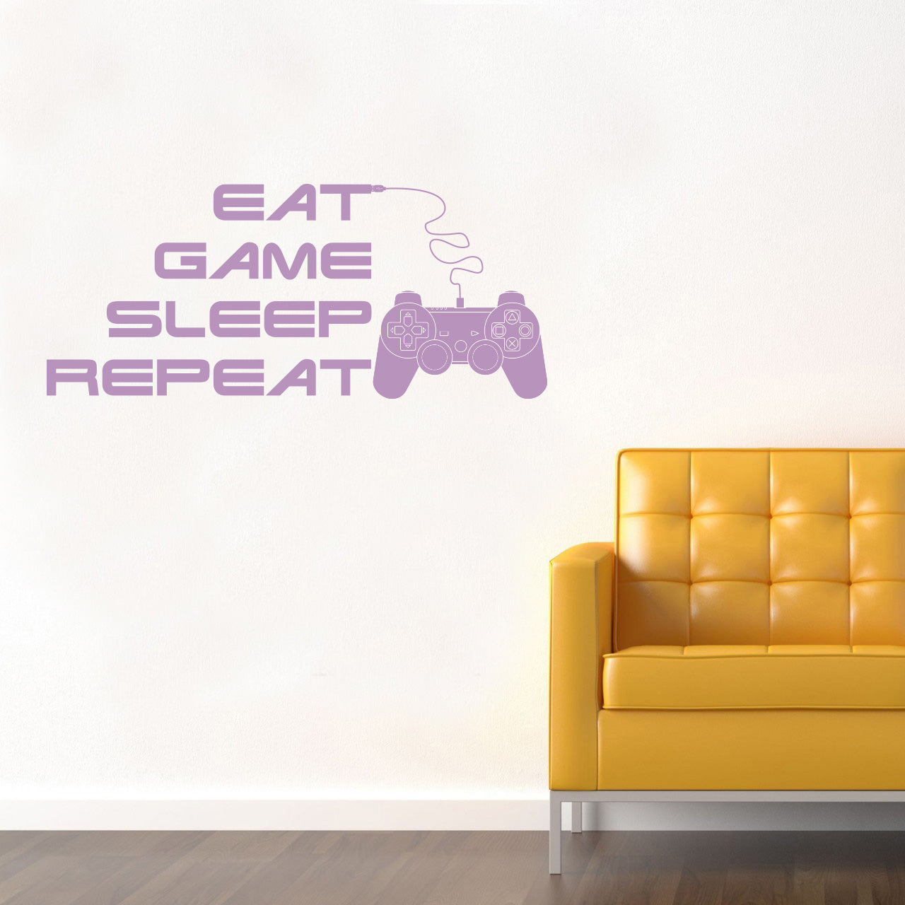 EAT GAME SLEEP REPEAT Inspirational Quotes Wall Sticker Decal SQ220