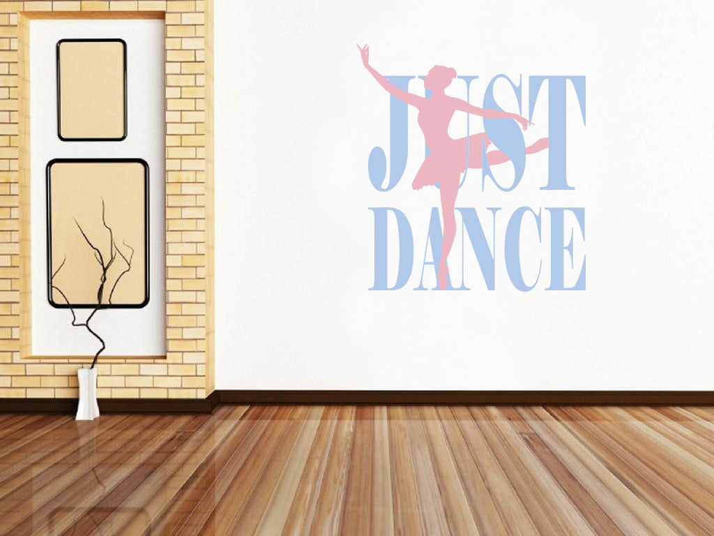 Just Dance Collage Wall Sticker Decal Inspirational Quote SQ221