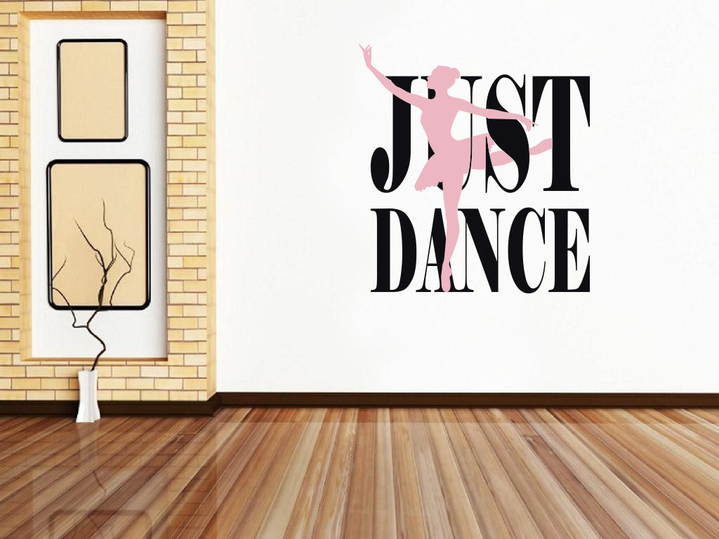 Just Dance Collage Wall Sticker Decal Inspirational Quote SQ221