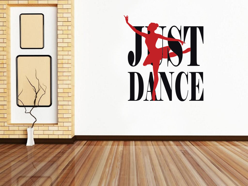 Just Dance Collage Wall Sticker Decal Inspirational Quote SQ221