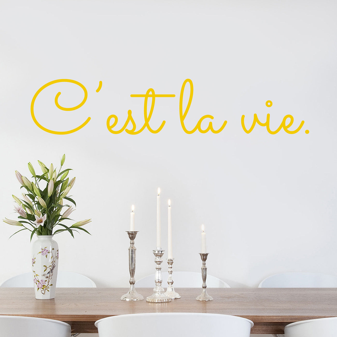 C'est la Vie Inspirational Quotes Wall Sticker Decal SQ228