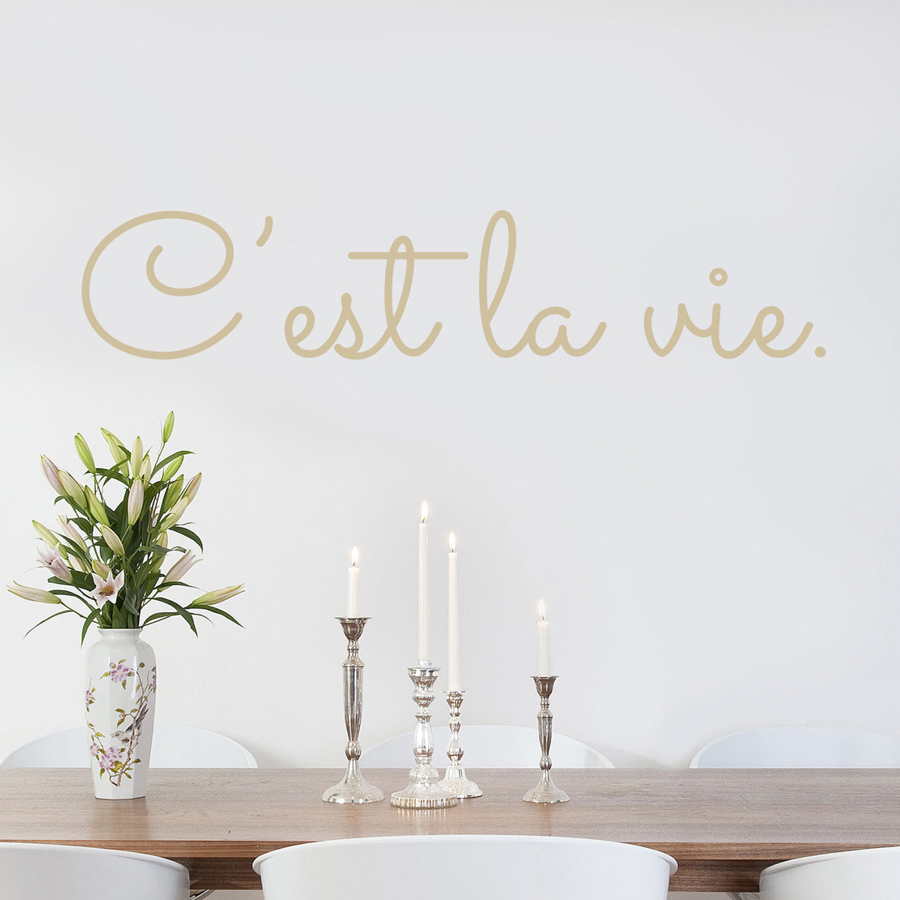 C'est la Vie Inspirational Quotes Wall Sticker Decal SQ228