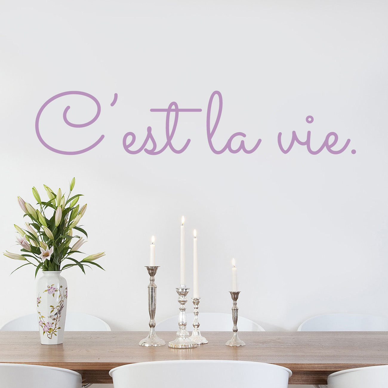 C'est la Vie Inspirational Quotes Wall Sticker Decal SQ228