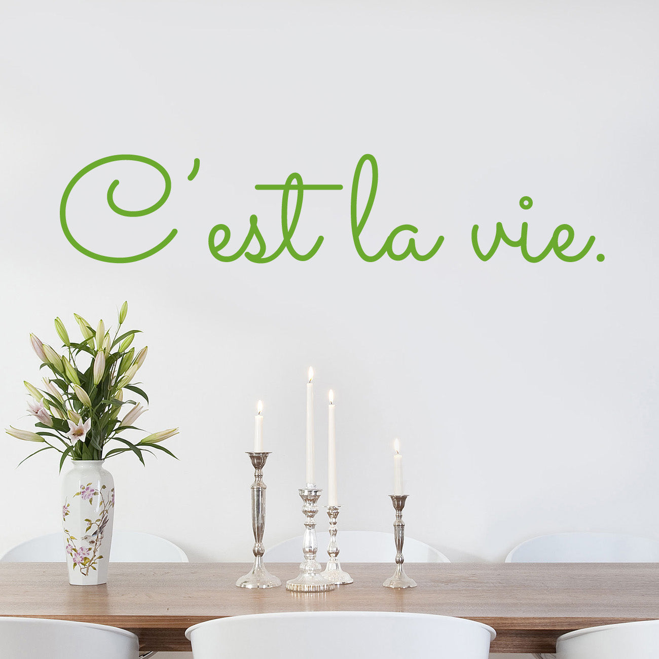 C'est la Vie Inspirational Quotes Wall Sticker Decal SQ228