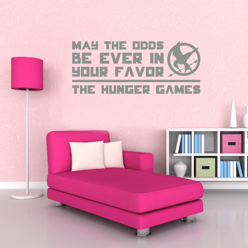 Harry Potter MAY THE ODDS Inspirational Quotes Wall Sticker Decal SQ48