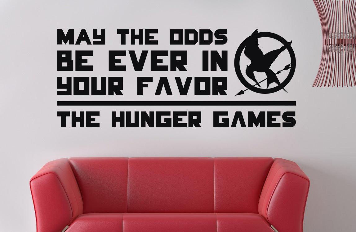 Harry Potter MAY THE ODDS Inspirational Quotes Wall Sticker Decal SQ48