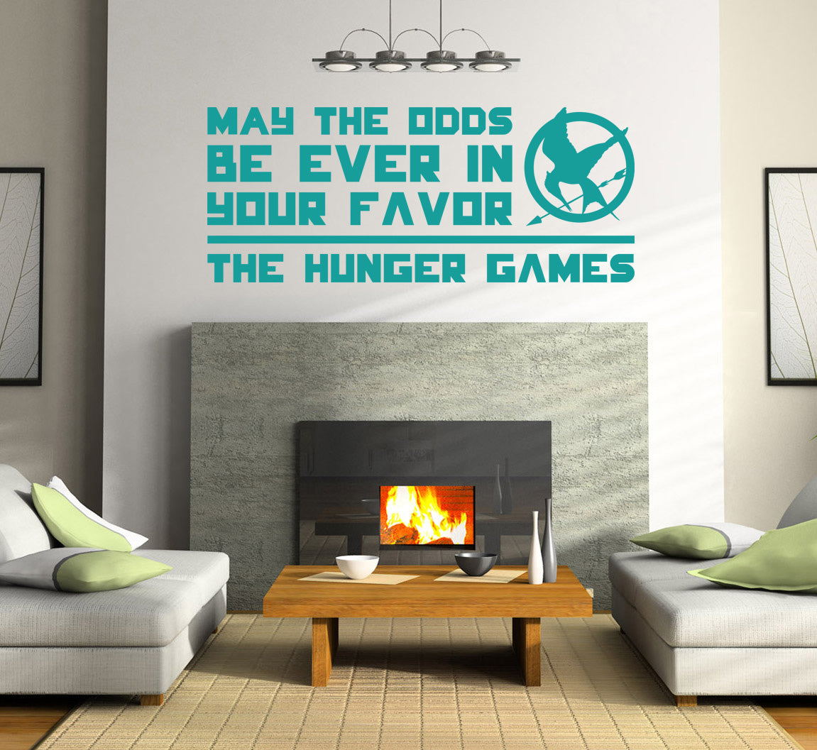 Harry Potter MAY THE ODDS Inspirational Quotes Wall Sticker Decal SQ48