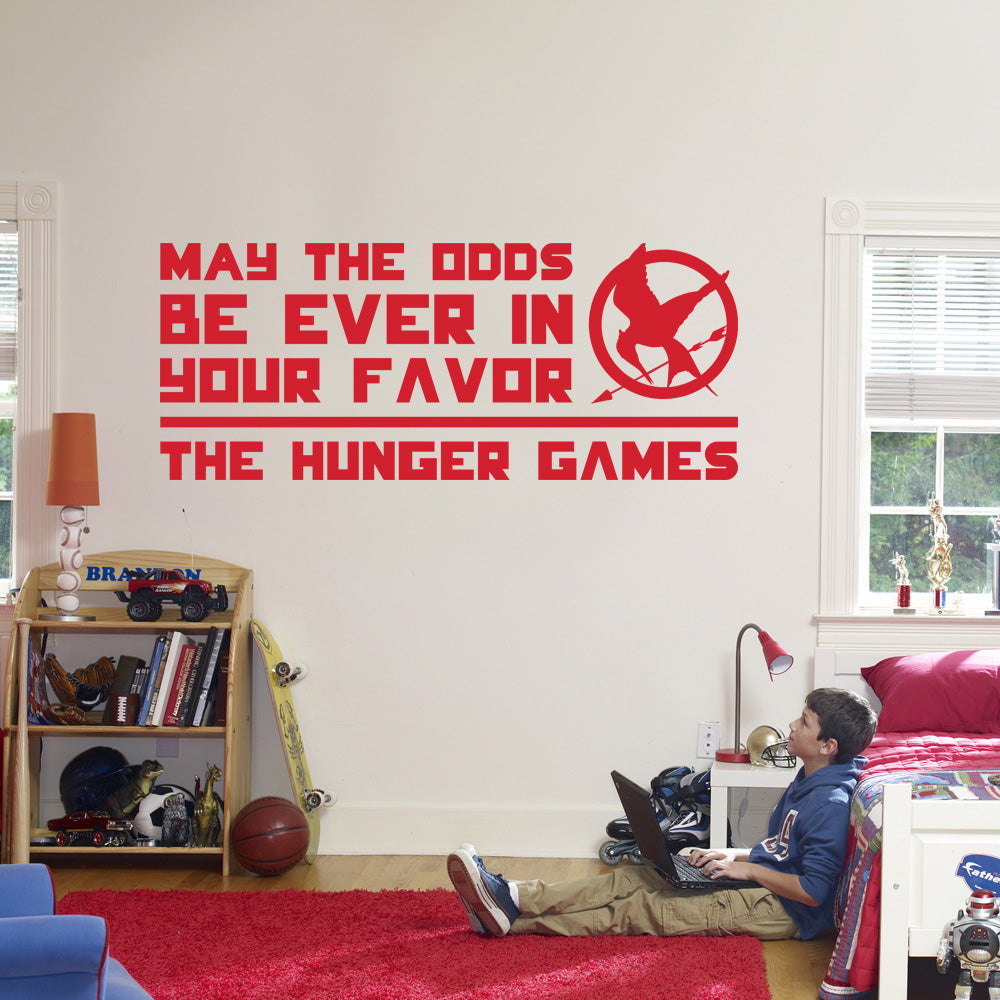 Harry Potter MAY THE ODDS Inspirational Quotes Wall Sticker Decal SQ48