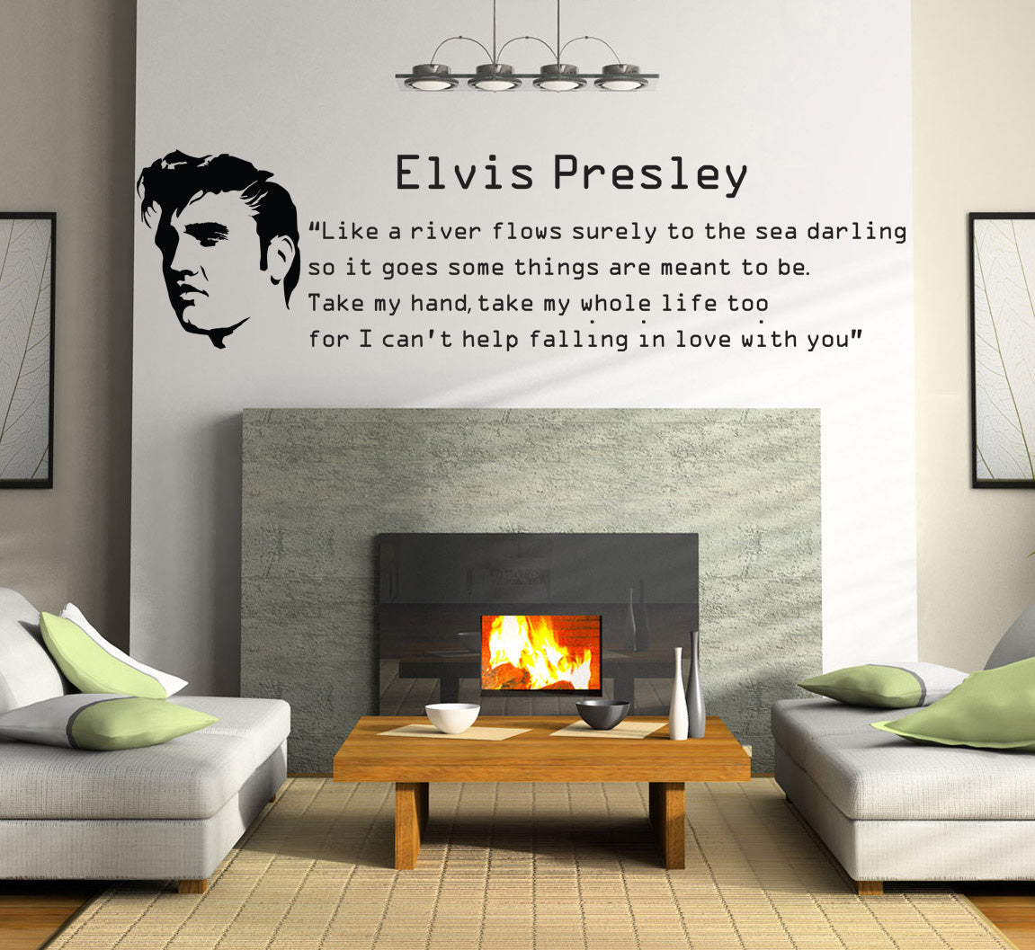 TOMBER EN AMOUR Citations inspirantes Sticker mural autocollant SQ49