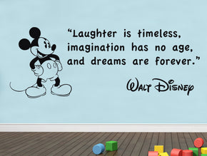 Laughter Is Timeless Inspirational Quotes Wall Sticker Decal SQ63