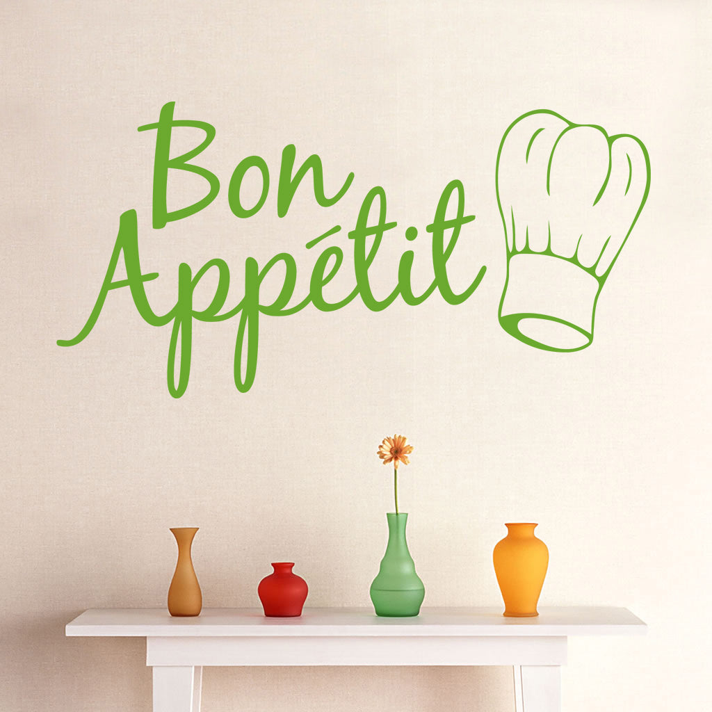 BON APPETIT Inspirational Quotes Wall Sticker Decal SQ66