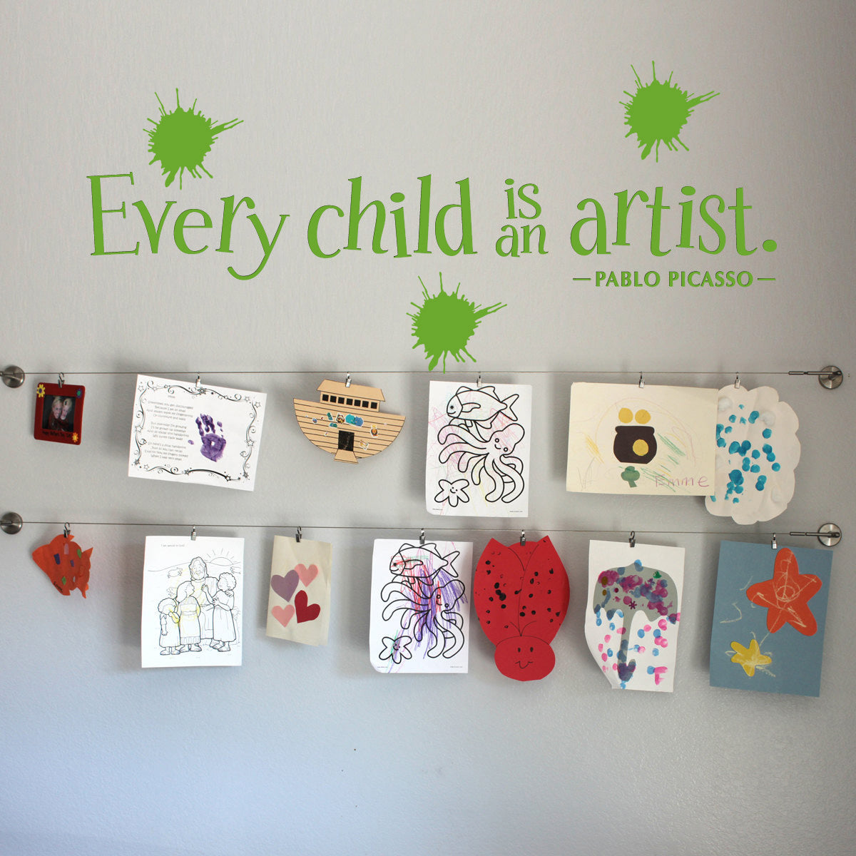 EVERY CHILD IS AN ARTIST Inspirational Quotes Wall Sticker Decal SQ71