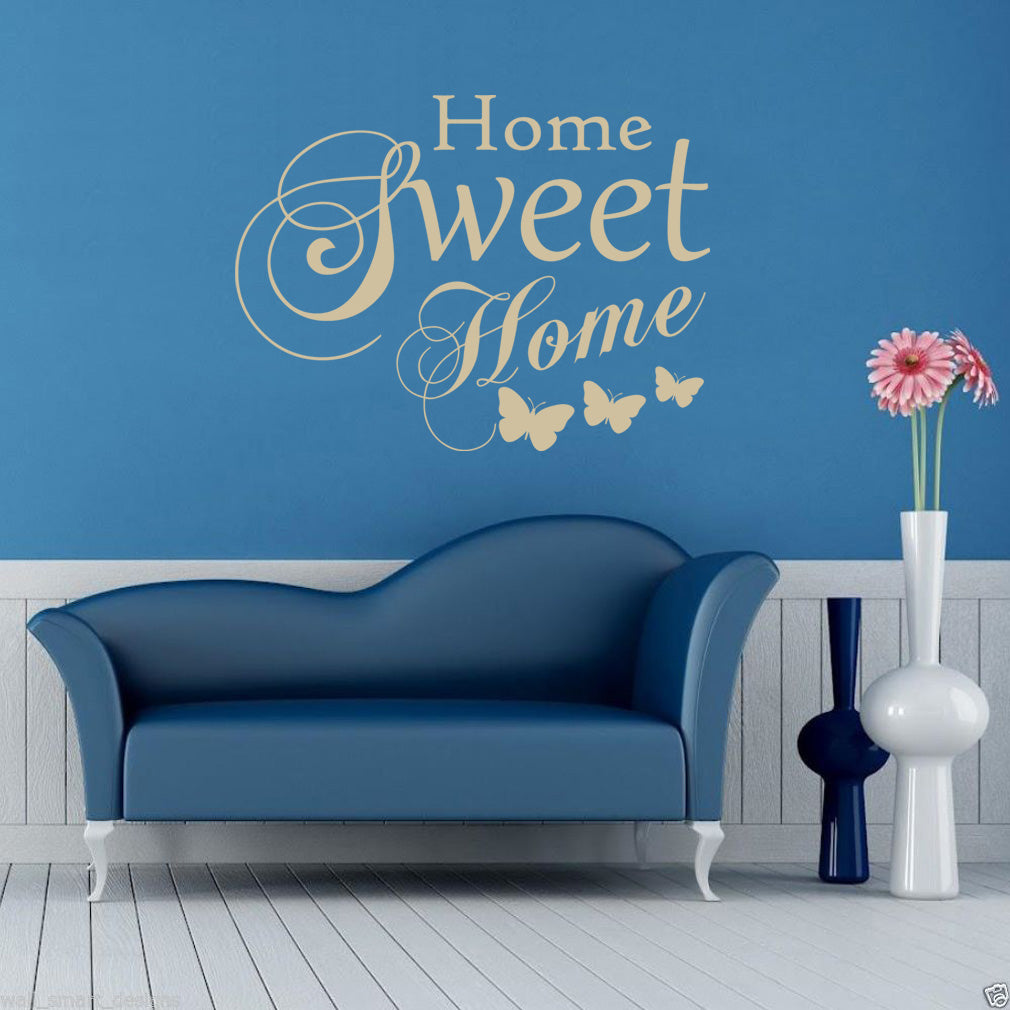 HOME SWEET HOME Inspirational Quotes Wall Sticker Decal SQ81