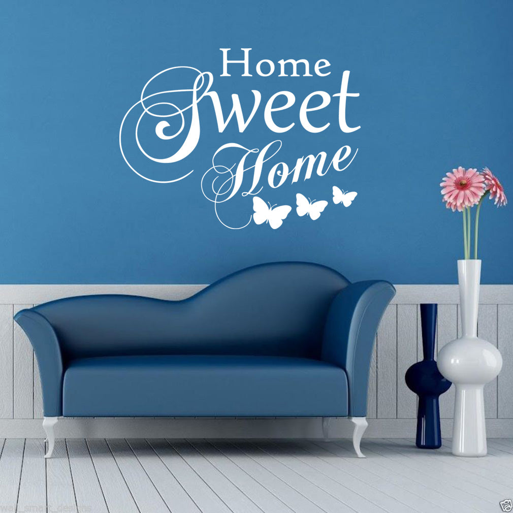 HOME SWEET HOME Inspirational Quotes Wall Sticker Decal SQ81