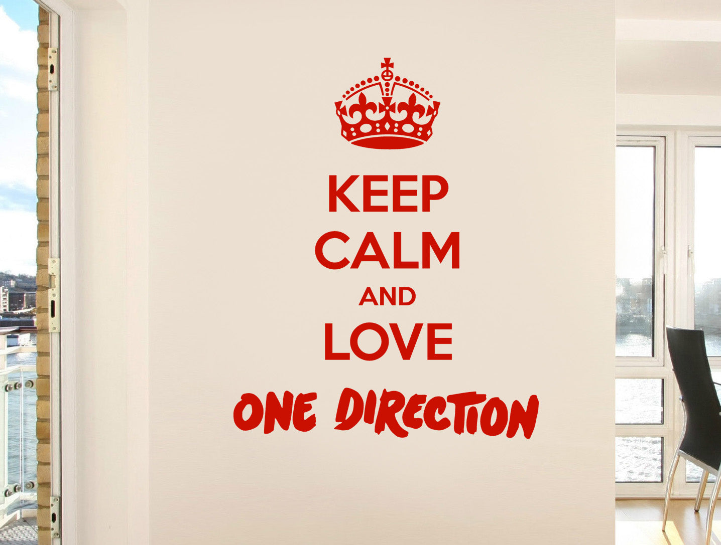 KEEP CALM AND LOVE Inspirational Quotes Wall Sticker Decal SQ86