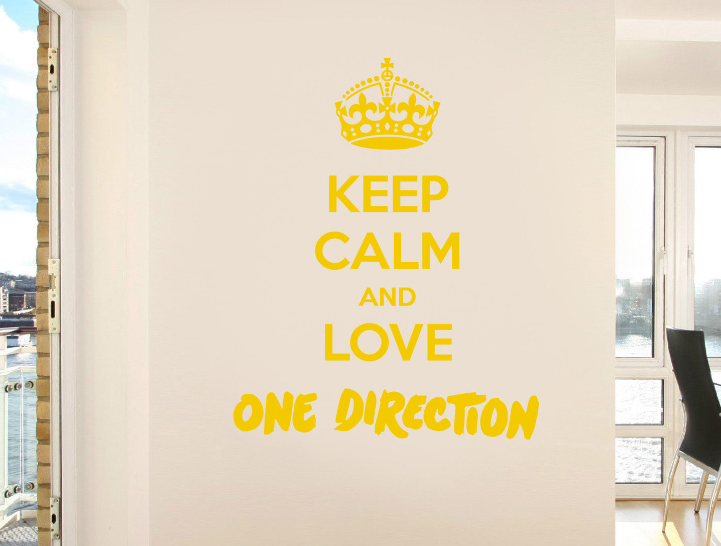 KEEP CALM AND LOVE Inspirational Quotes Wall Sticker Decal SQ86