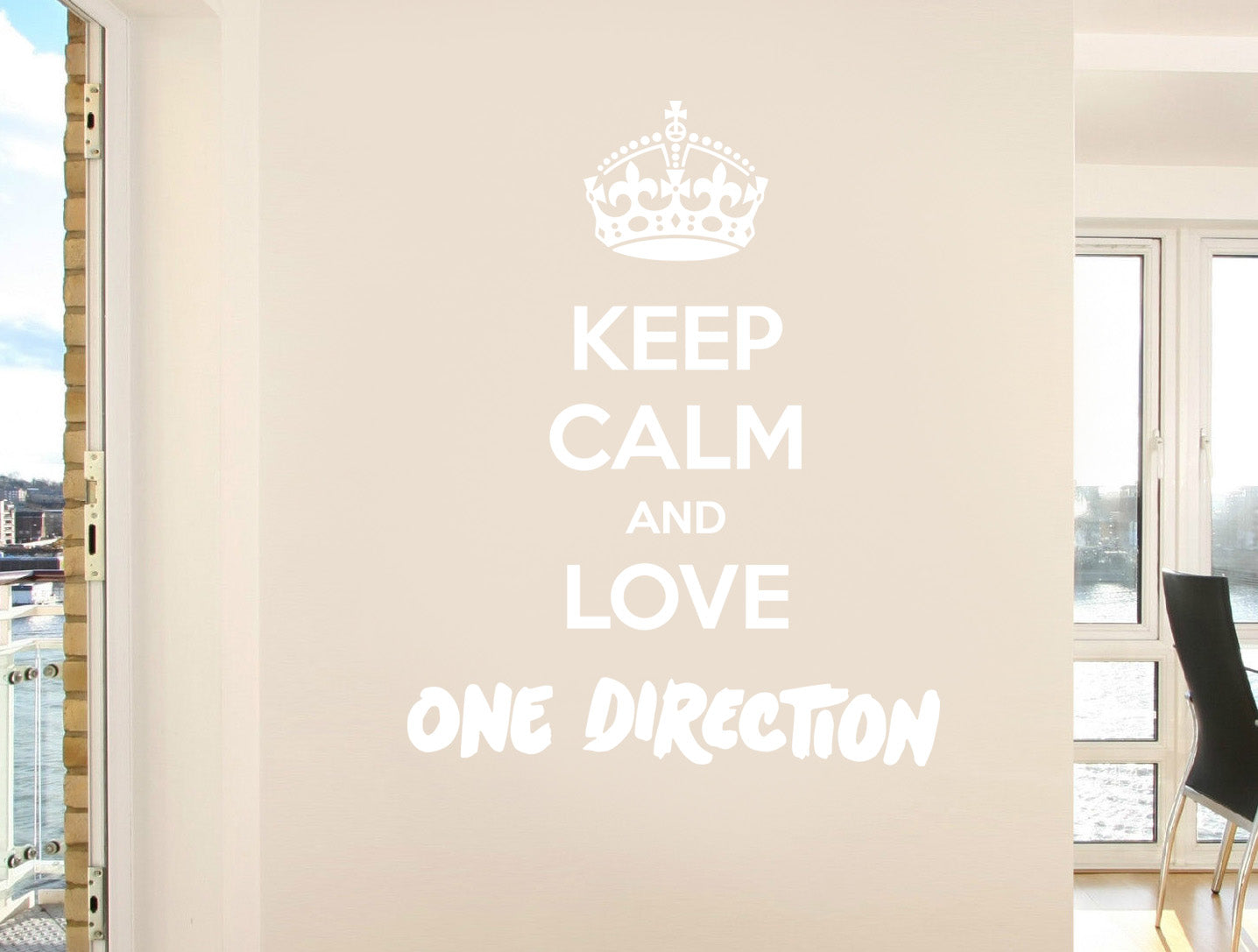 KEEP CALM AND LOVE Inspirational Quotes Wall Sticker Decal SQ86