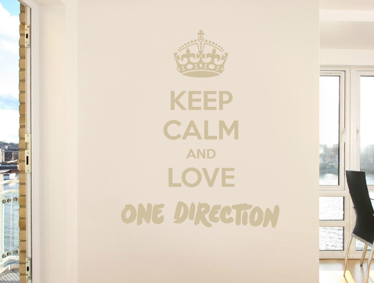 KEEP CALM AND LOVE Inspirational Quotes Wall Sticker Decal SQ86